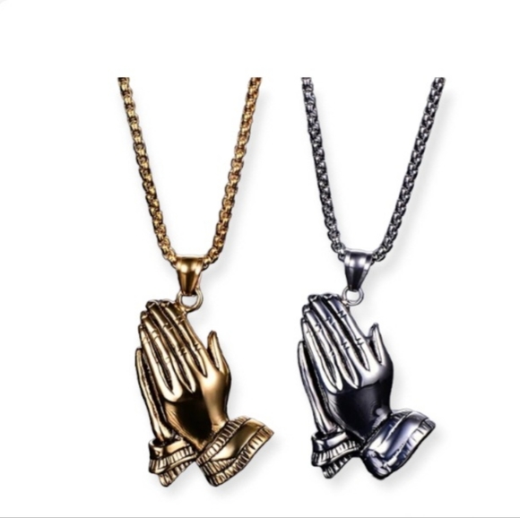 Prayer Hands Necklace - Picture 5 of 7